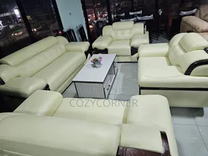 Luxurious Full Leather Sofa With New Viewpoints. ሌዘር ሶፋ