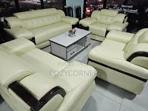 Luxurious Full Leather Sofa With New Viewpoints. ሌዘር ሶፋ