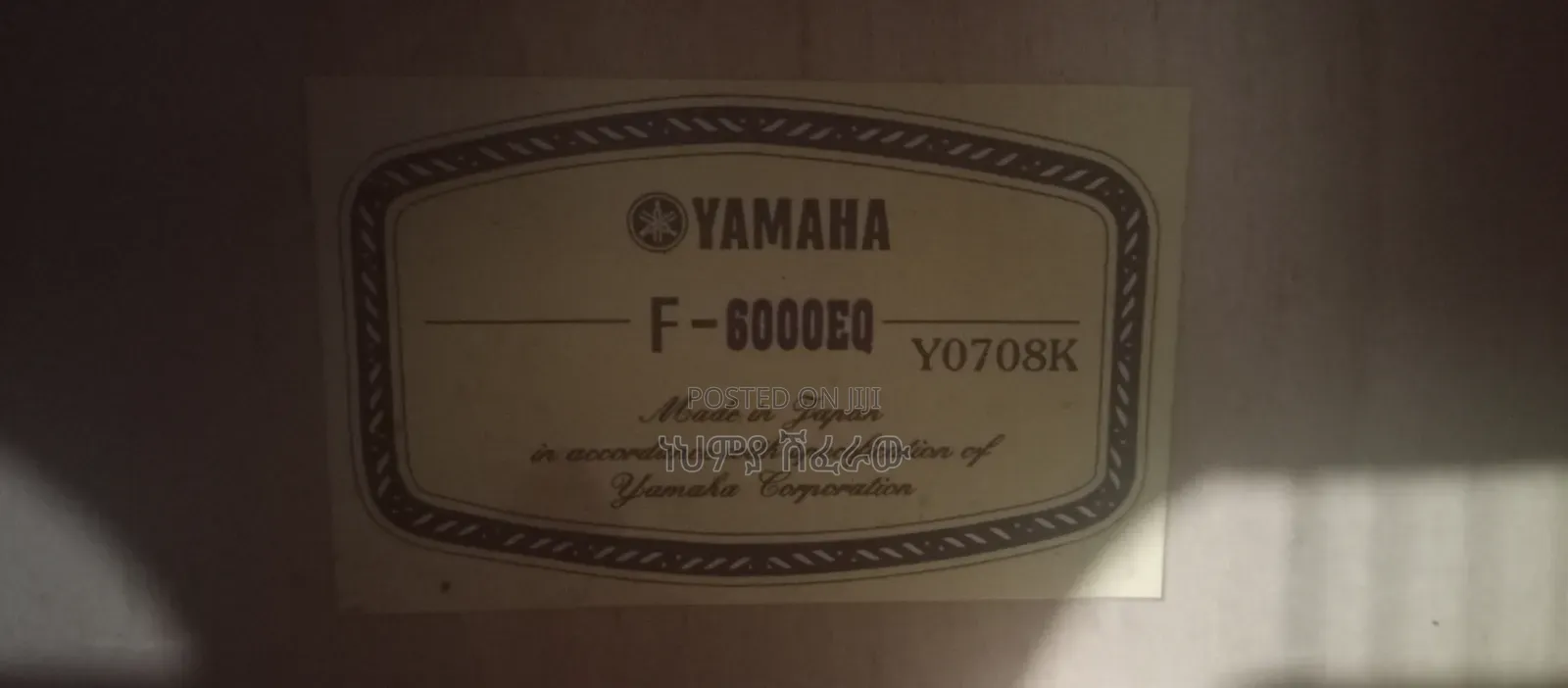 Yamaha Guitar F-6000eq