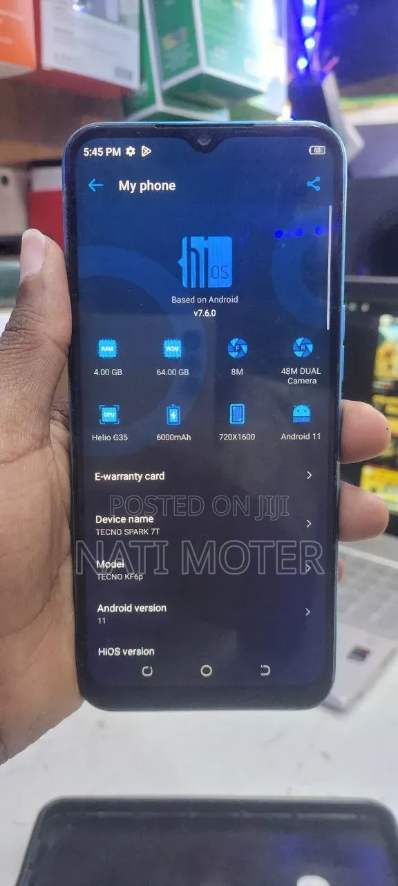 Tecno Spark 7 64 GB Blue