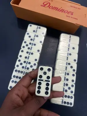 ፕሮፌሽናል ሴራሚክ ዶሚኖስ Ceramic Dominoes Game | Thick|black Dot |Set of 28