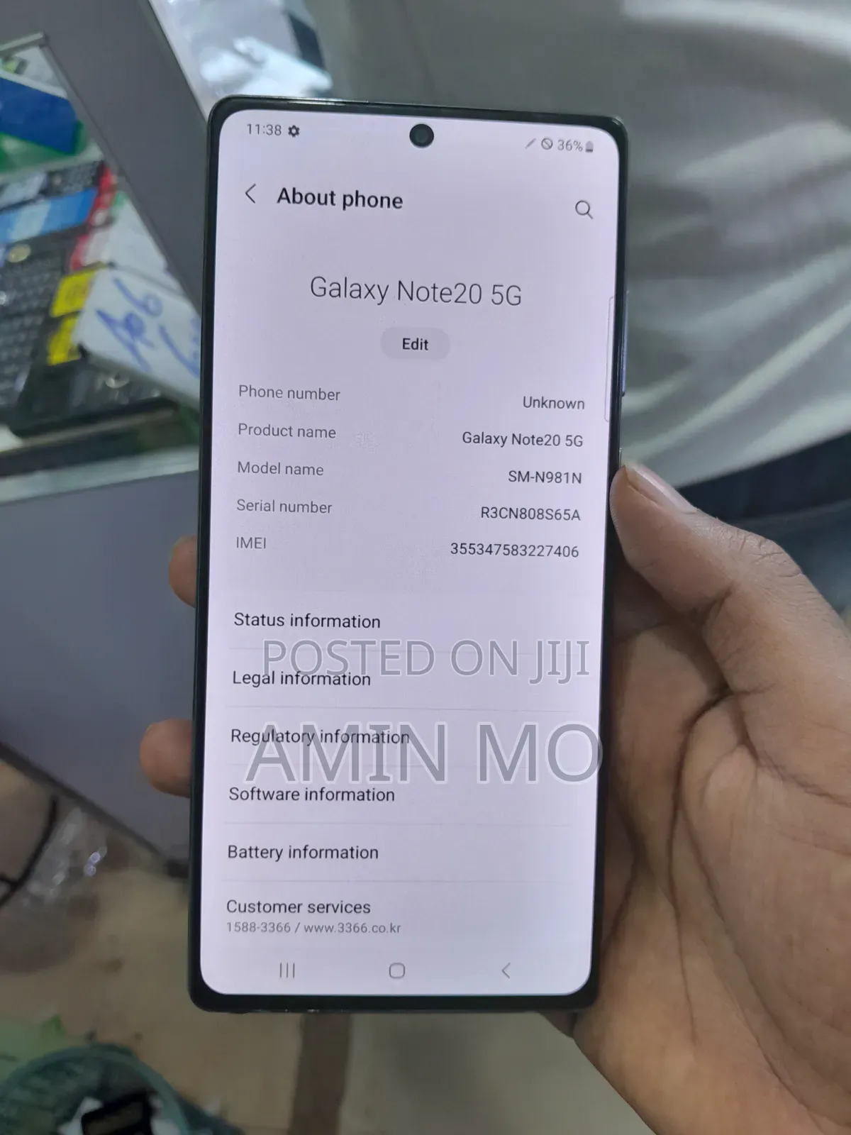 Samsung Galaxy Note 20 5G 256 GB Black