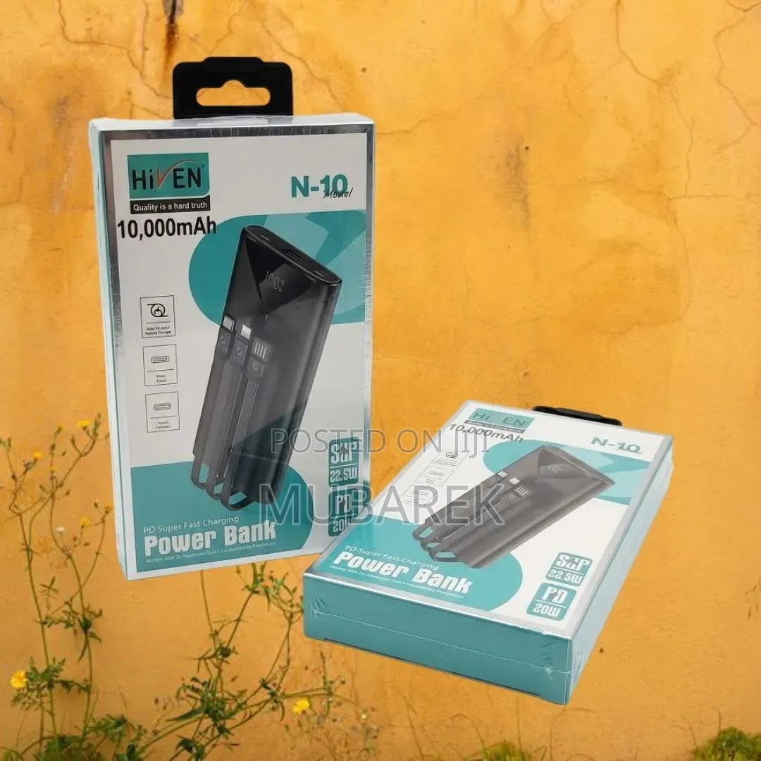 Hiven N-10 10000mAh | باور بانك 10,000 ملي أمبير