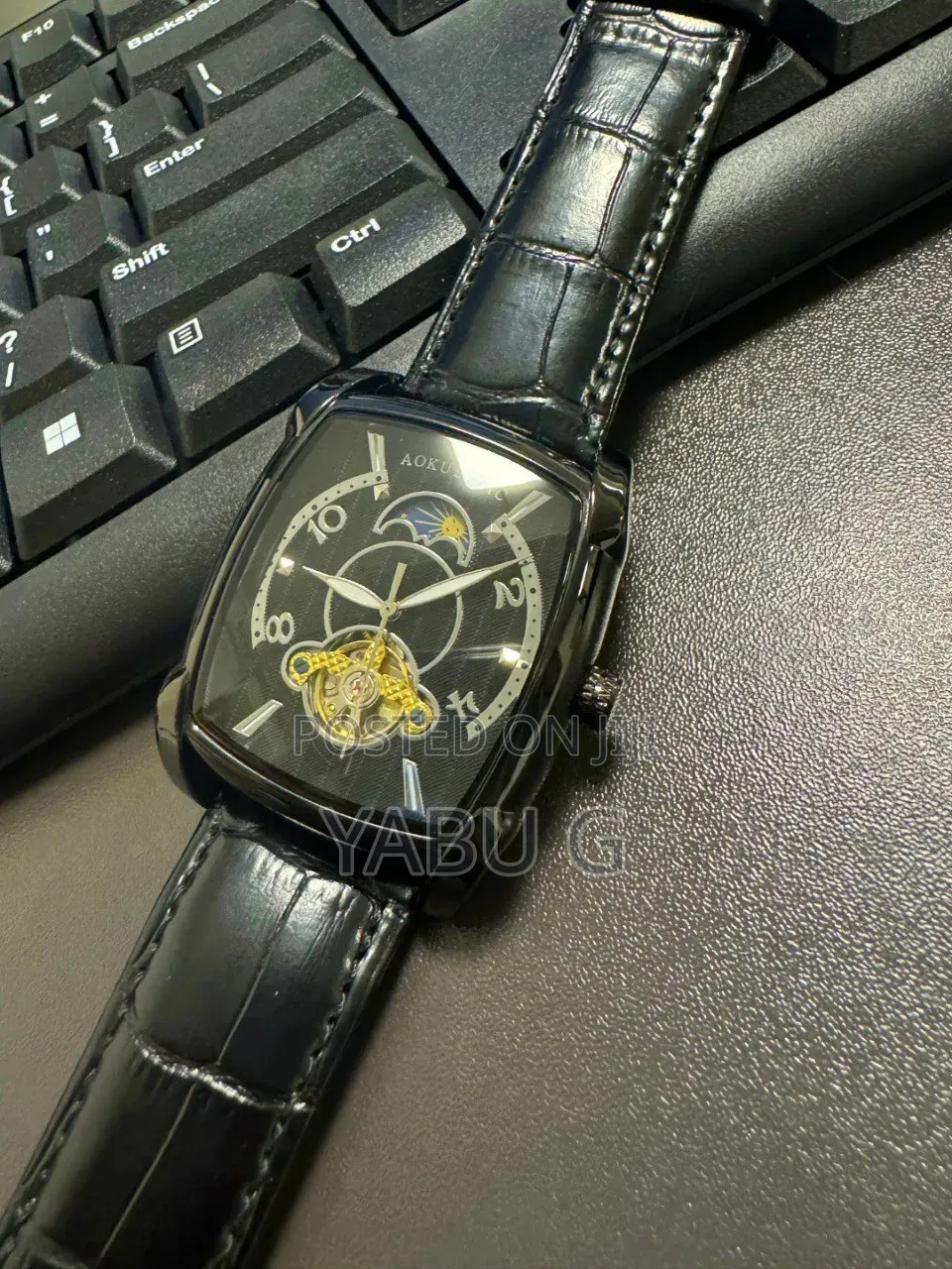 Full Black Aokulasic Automatic Men Watch