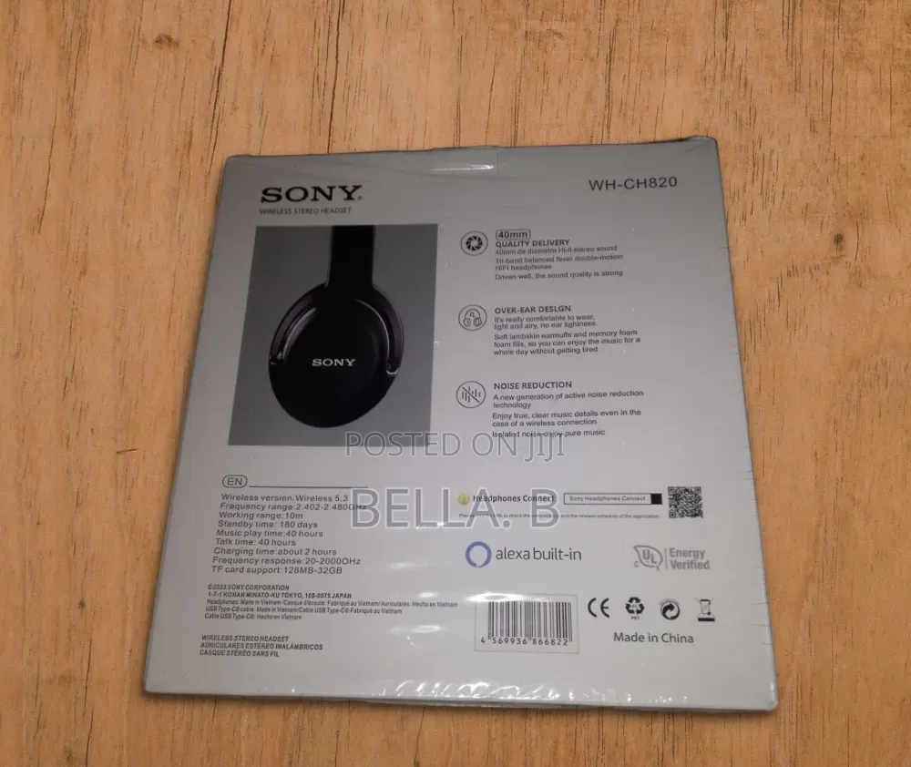 Sony WH-CH820 Headset – Discover Listening Convenience.