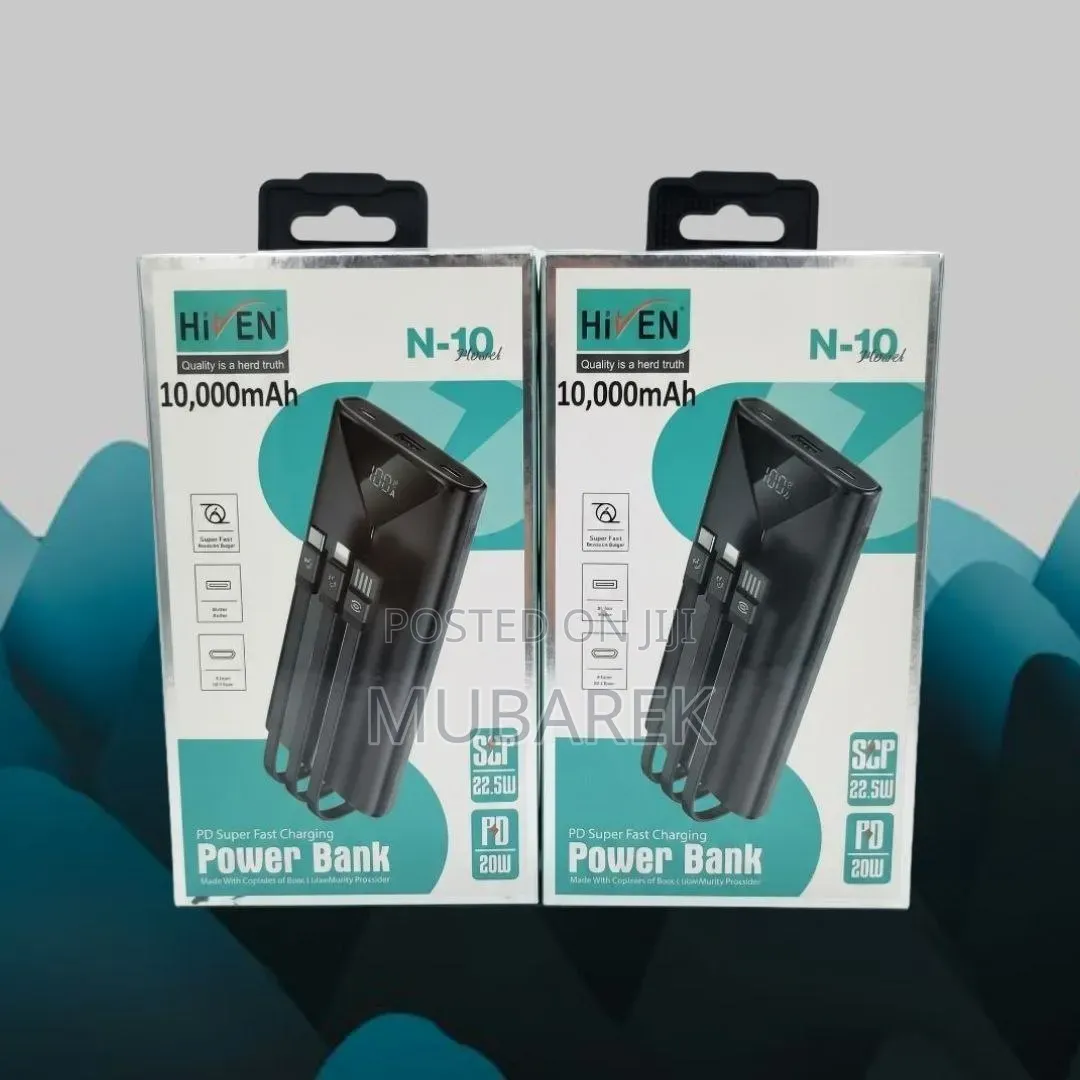 Hiven Power Bank Digital | باور بانك بشاشة رقمية