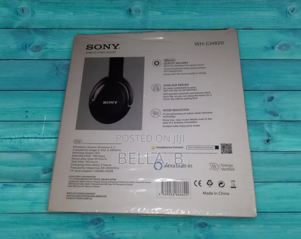Sony WH-CH820 Headset – For Home and Travel.
