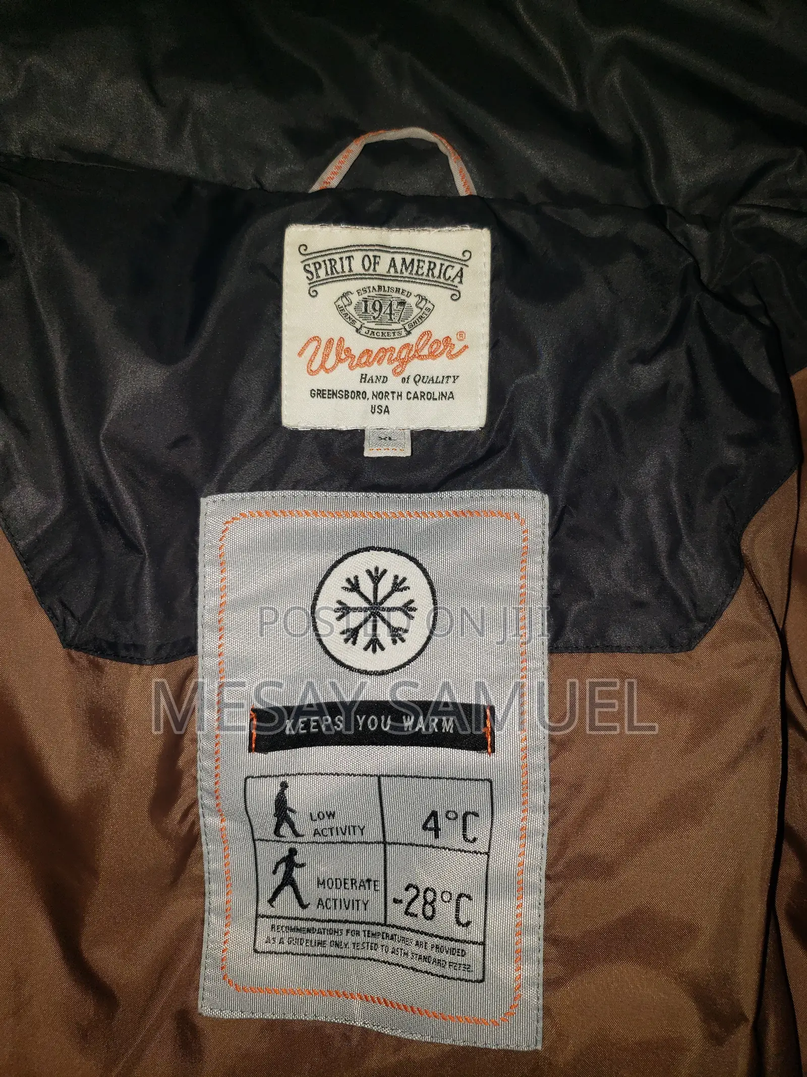 Black and Brown Wrangler Jacket