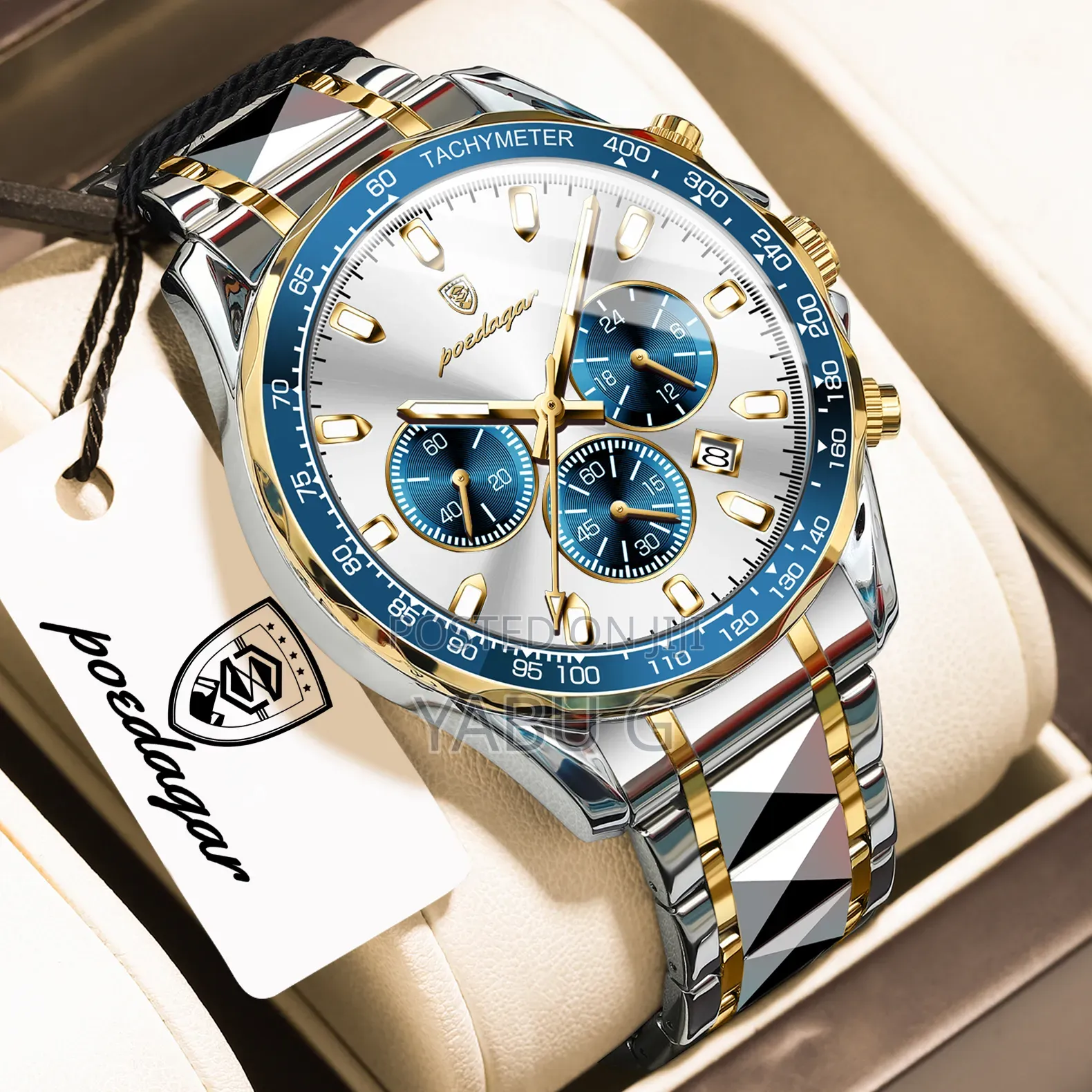 POEDAGAR Luxury Man Wristwatch Waterproof Luminous
