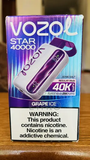 Discover the Vozol Star Grape Ice 40k Puff