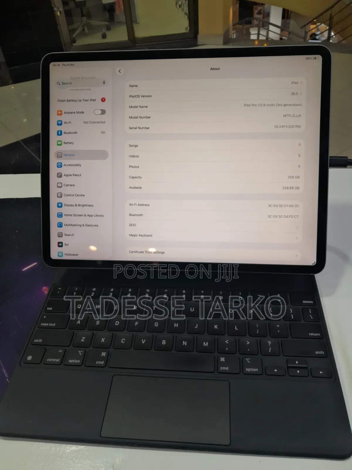 New Apple iPad Pro 256 GB Black