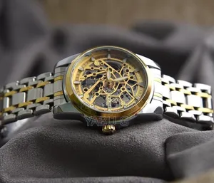 Tevise Luxury Men Stainless Steel Automatic Skeleton Watch Waterproof