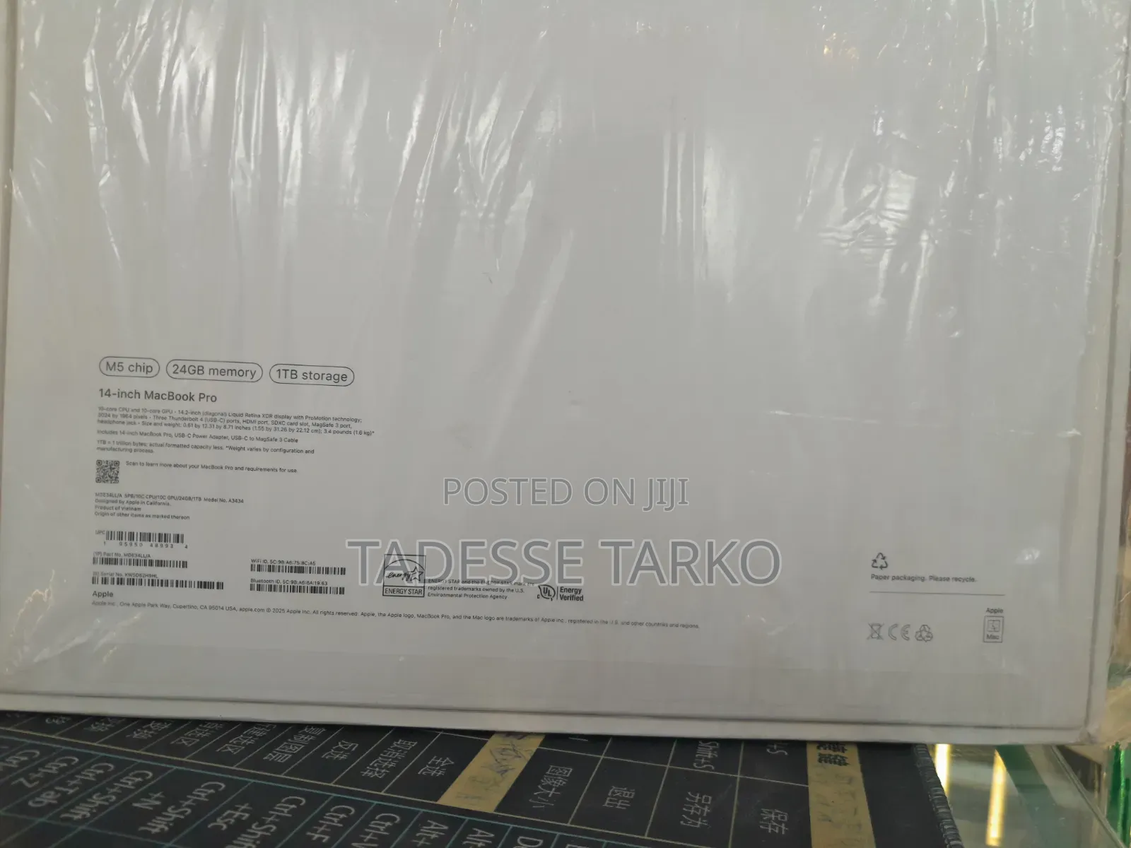 New Laptop Apple MacBook Pro 2025 M5 24GB Apple M5 Pro SSD 1T