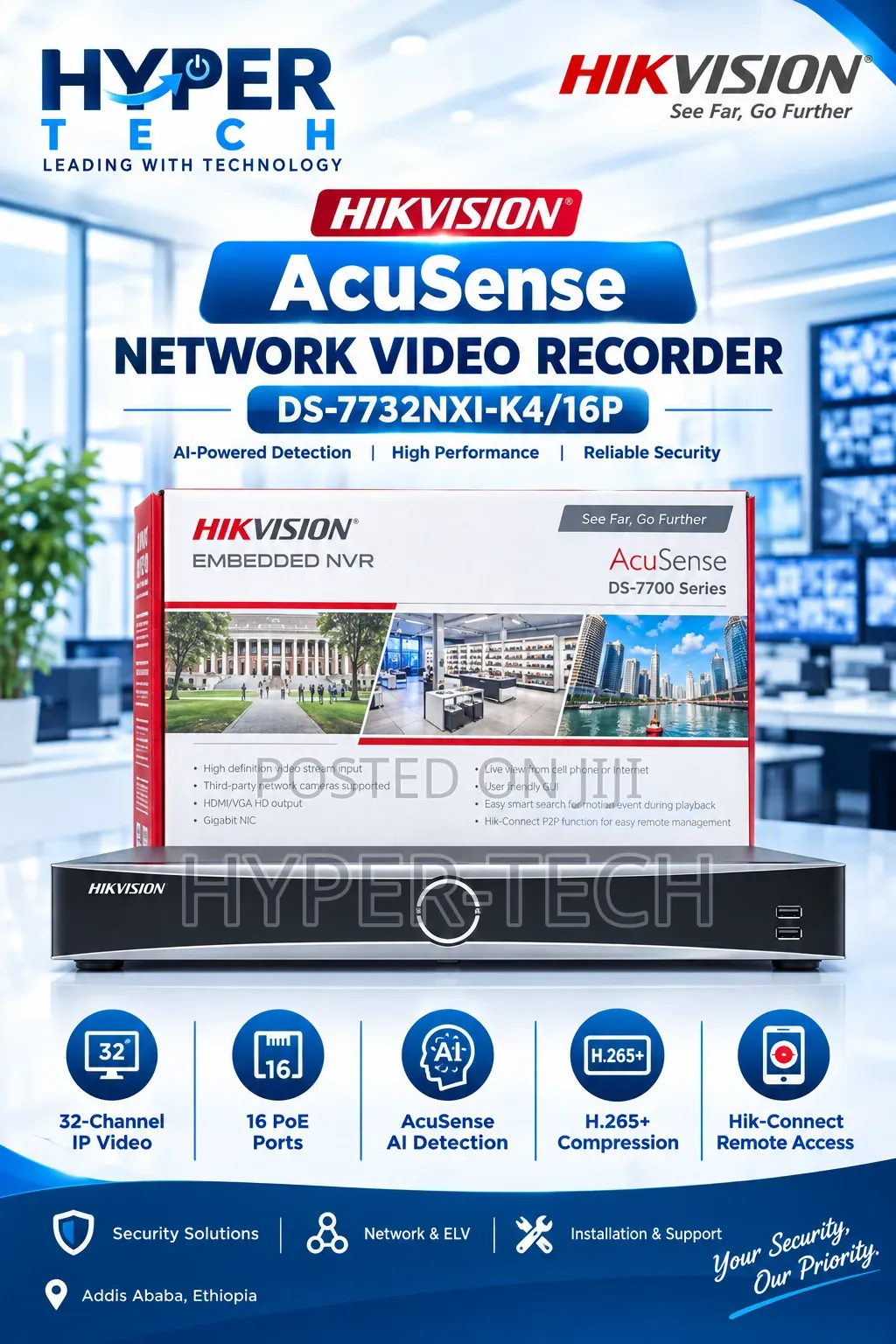 Hikvision 32 Channel Half Poe NVR