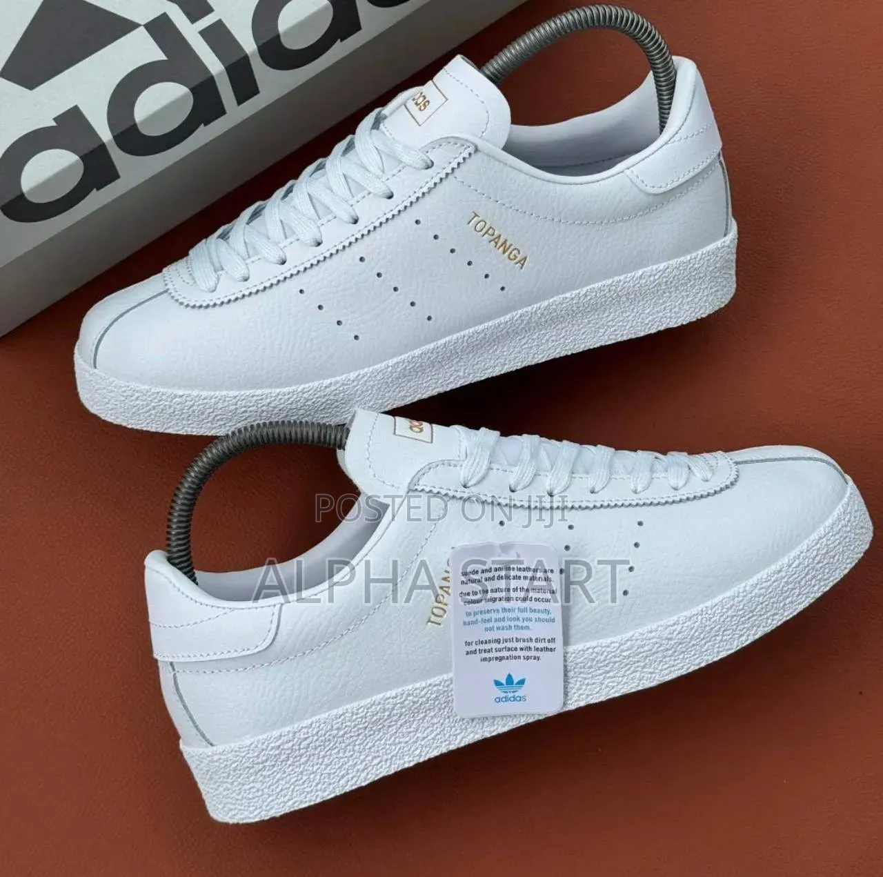 ADIDAS TOPANGA High Master Quality White and Brwon Made in Vietnam