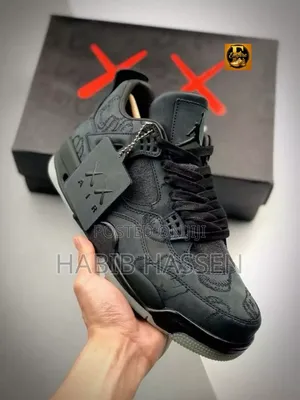 Air Jordan 4 Retro KAWS "Cool Grey, Black "