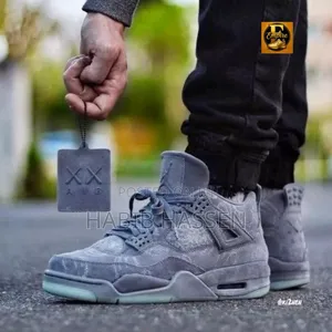 Air Jordan 4 Retro KAWS "Cool Grey, Black "