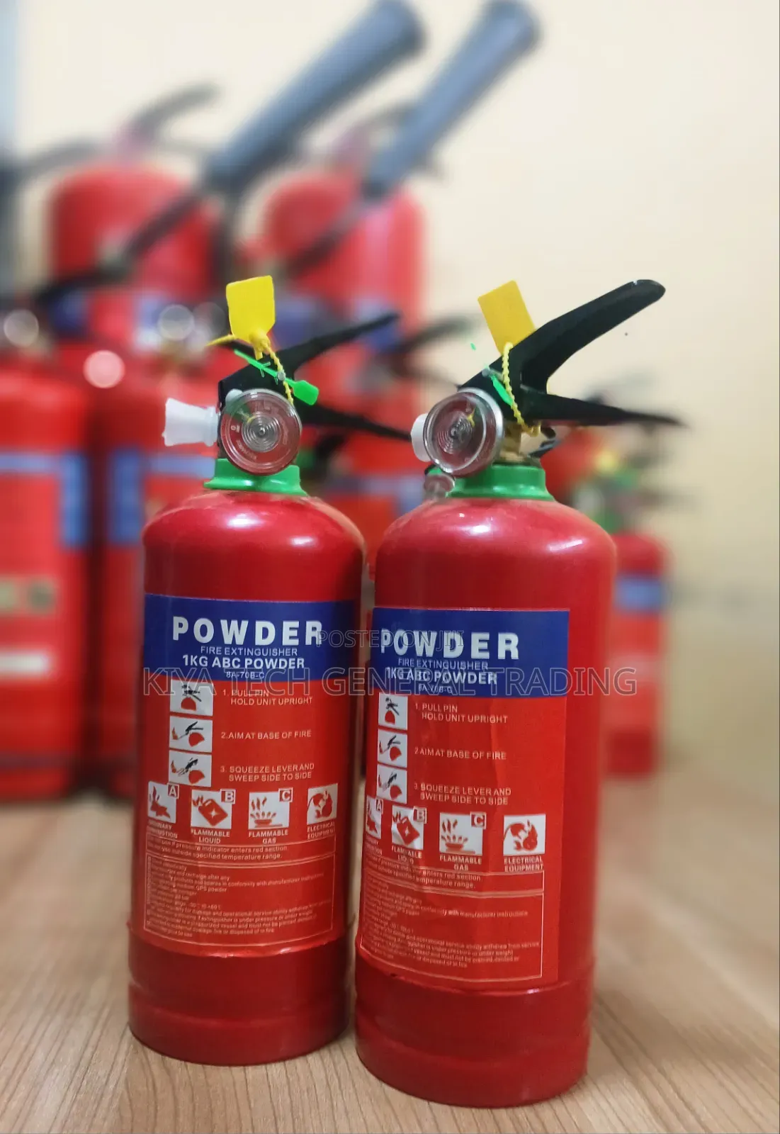 1KG Portable ABC Powder Fire Extinguisher for Home, Kitchen & Shop