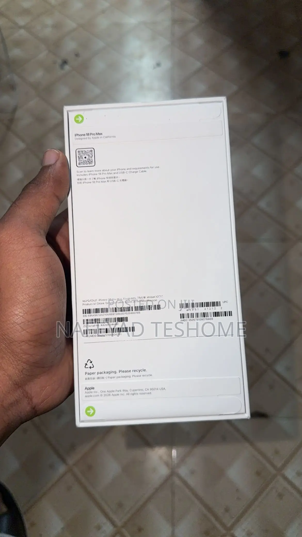 New Apple iPhone 18 Pro Max 256 GB