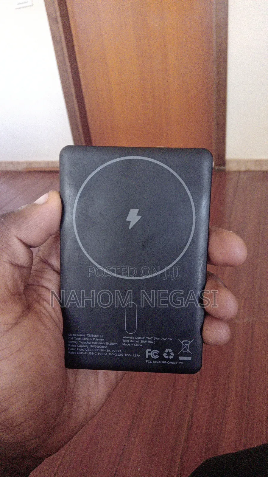Energizer QM5081PQ Magnetic Wireless Fast-Charging Power Bank.