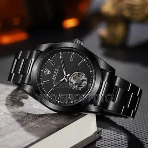 Rolex Automatic Black Watch for Him