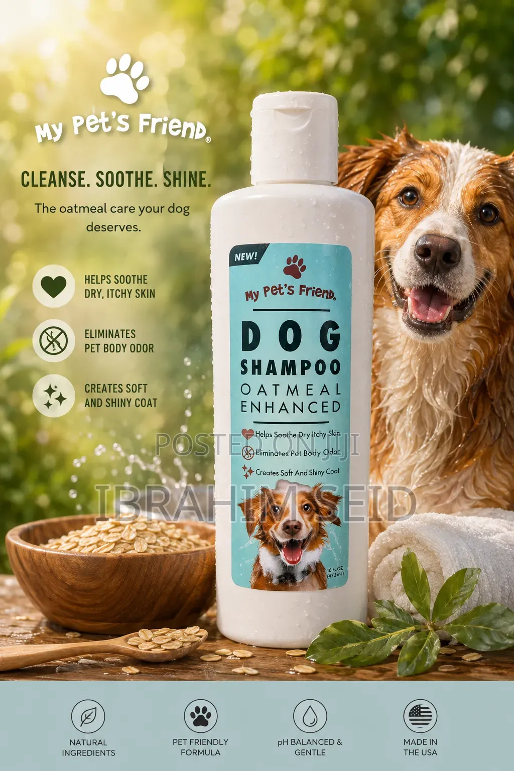 My Pet’s Friend – Oatmeal Dog Shampoo Made in USA