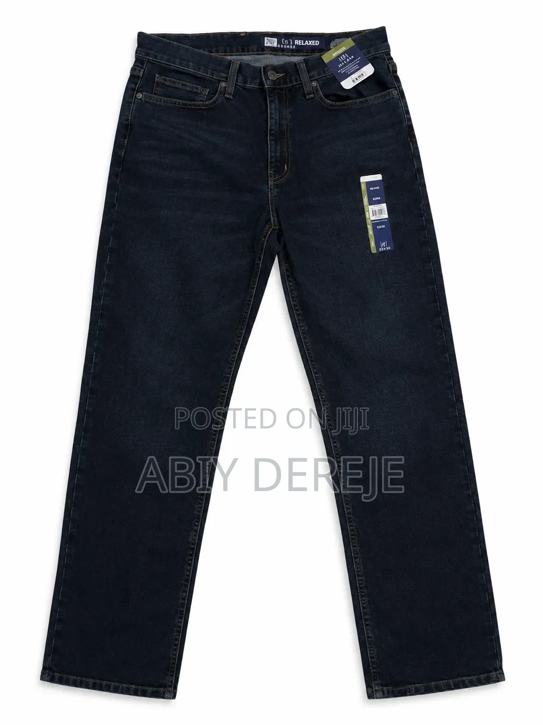 George Dark Wash Relaxed-Fit Jeans