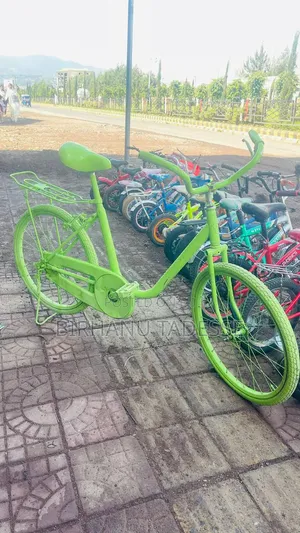 Decorative Green Bicycle | Photography & Shop Decoration