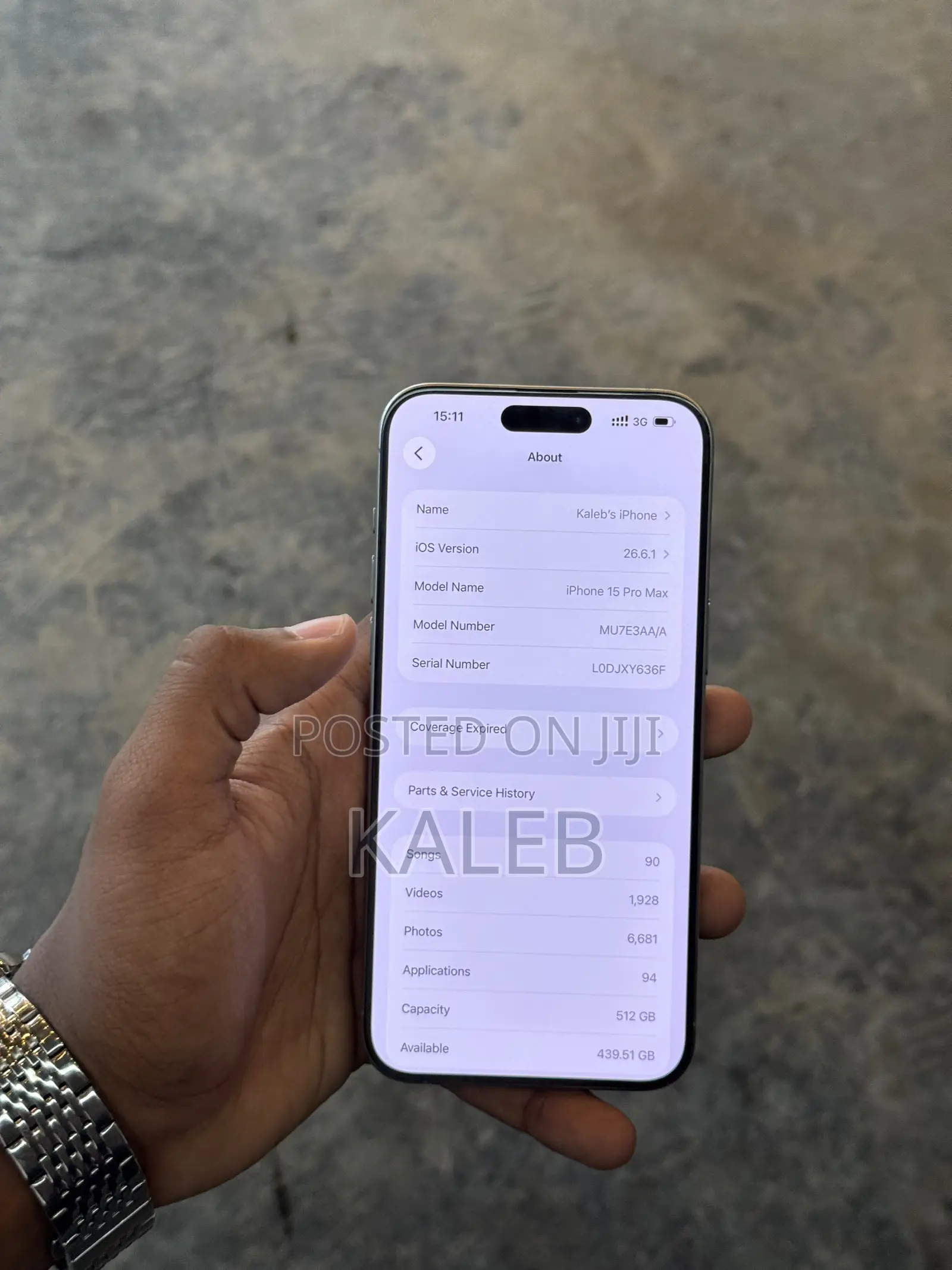 Apple iPhone 15 Pro Max 512 GB Silver