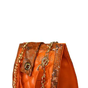 Orange Leather Women's Shoulder Bag
Luggage, Bags & Cases