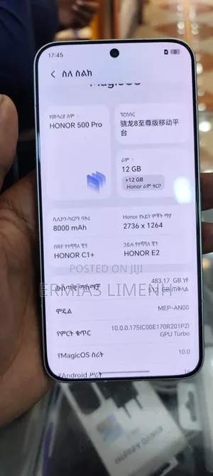 New Honor 500 512 GB Silver