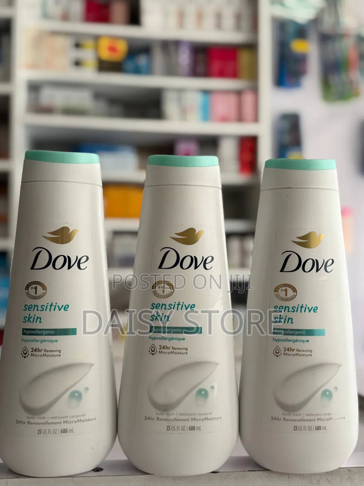 Dove Sensitive Skin Hypoallergenic Body Wash (680ml)