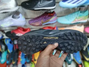 Adidas Predator League Turf (TF) Soccer Black, Carbon/Gold Metallic