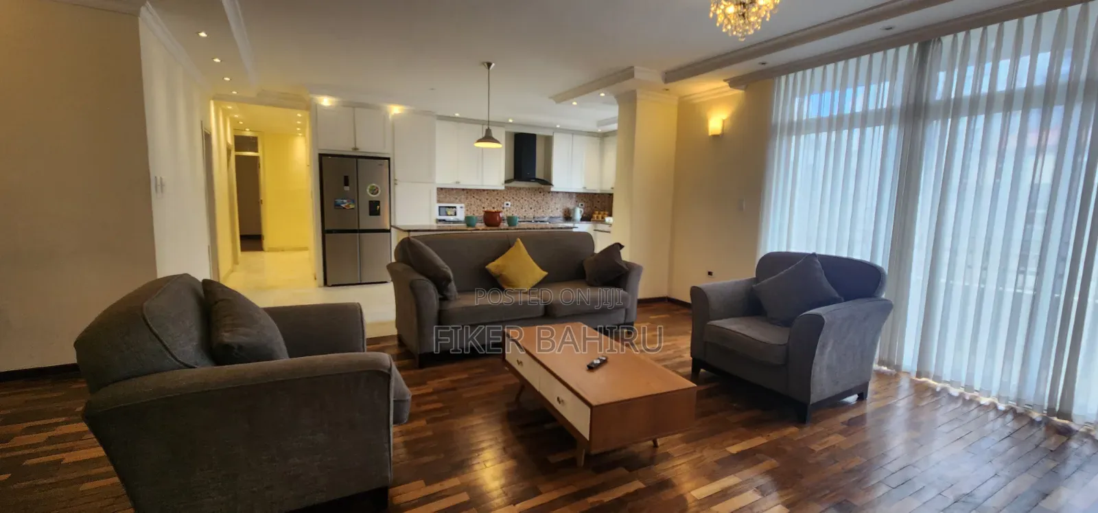 Furnished 3bdrm Apartment in Kirkos for rent