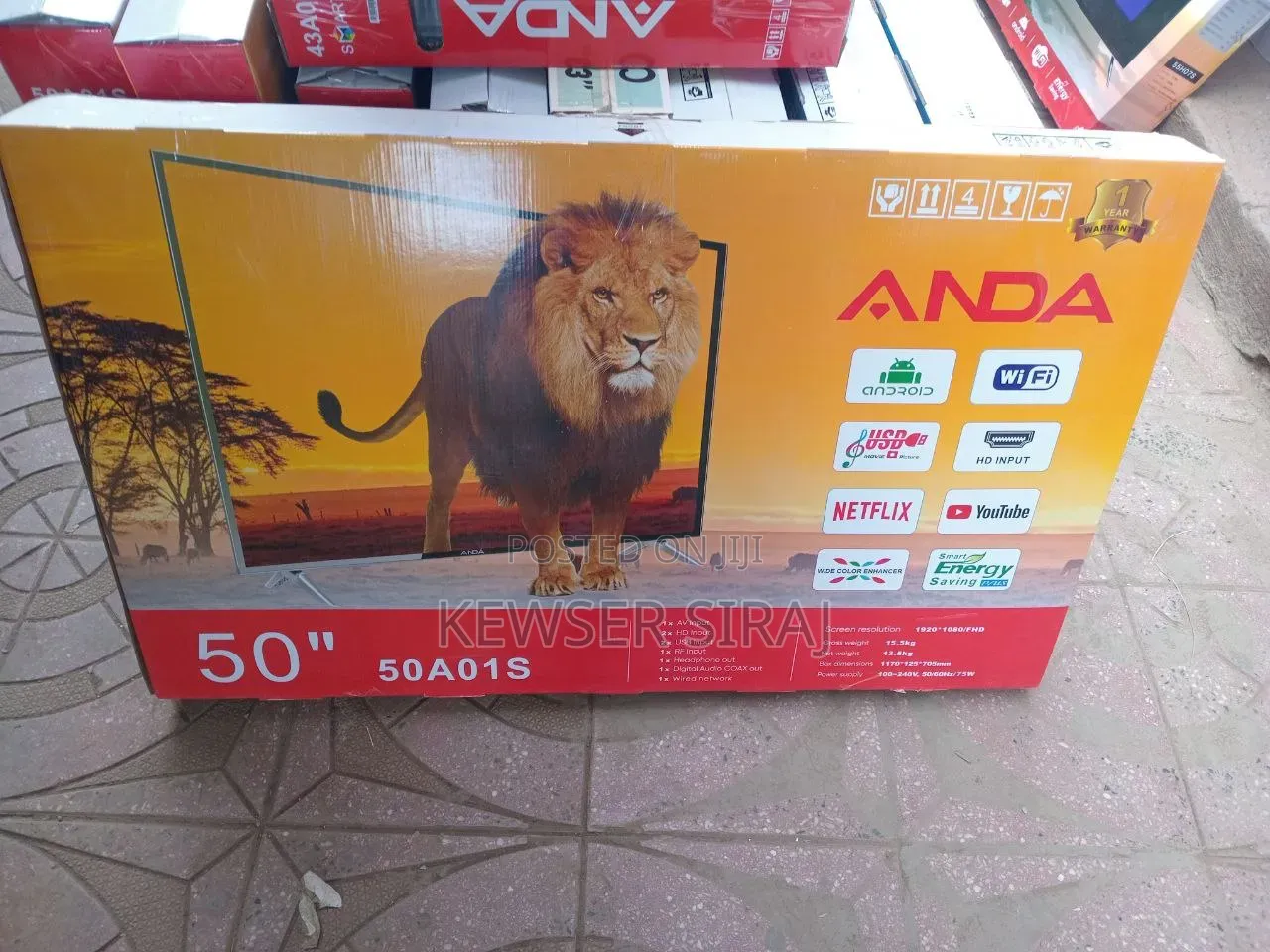 Anda TV 50inche Smart 4k Android TV