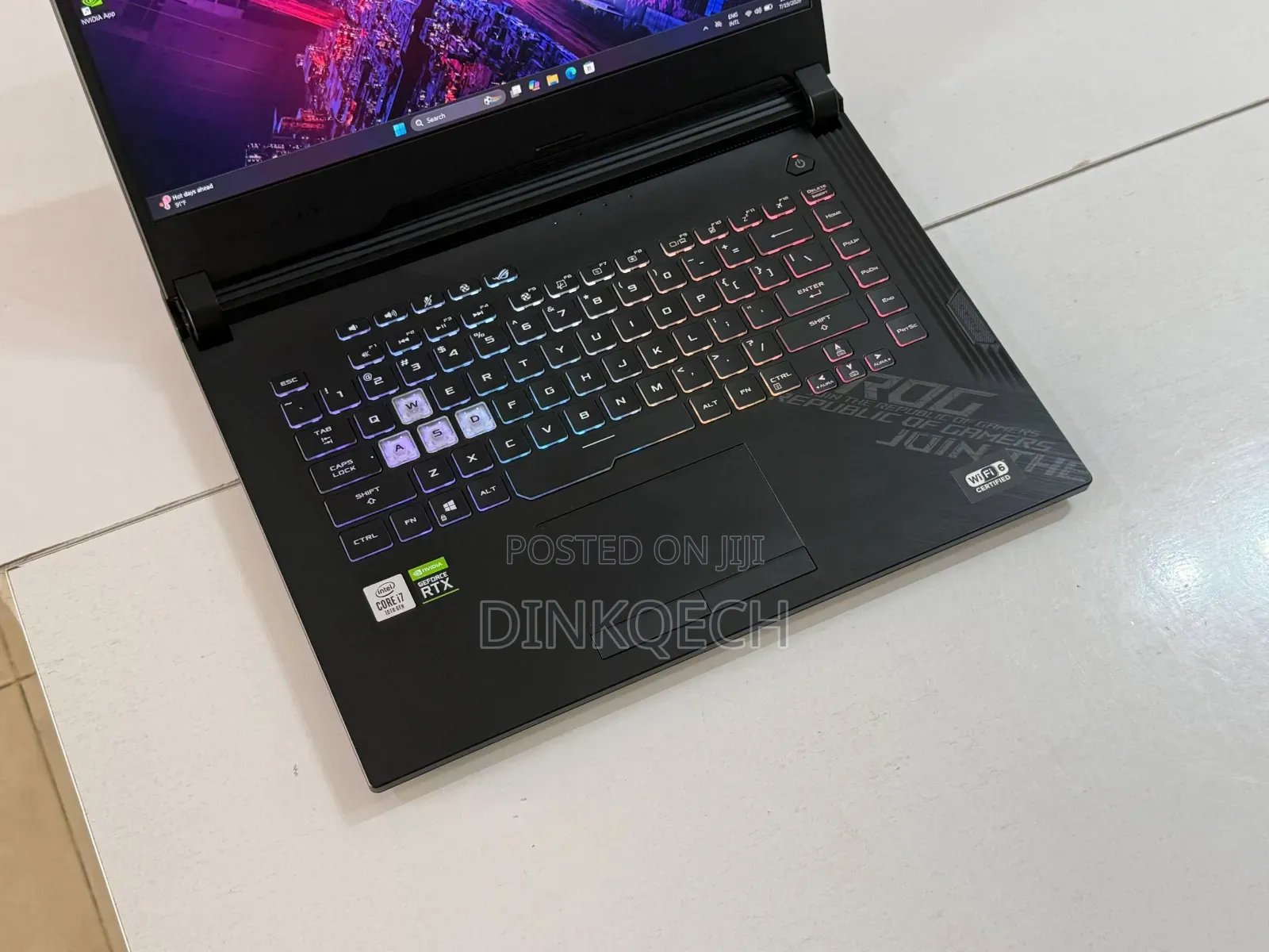 New Laptop Asus ROG Strix G15 G512 16GB Intel Core i7 SSD 512GB