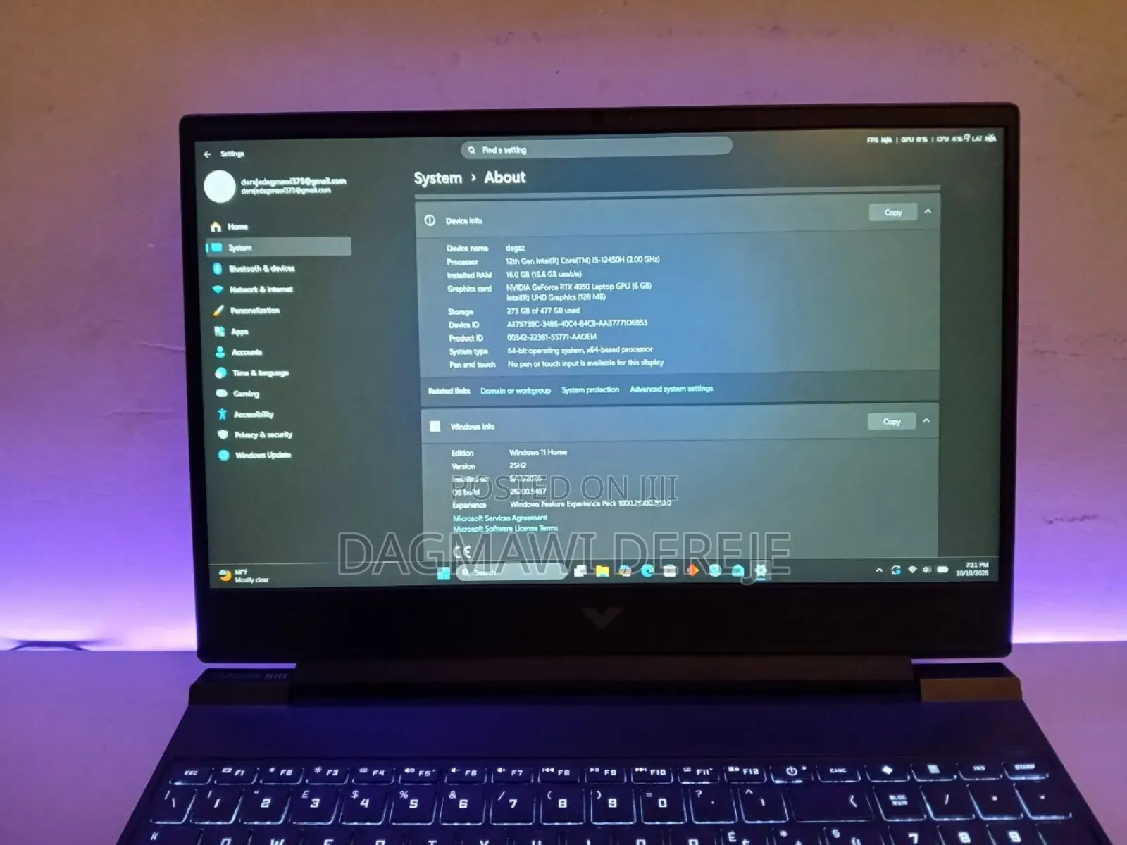 New Laptop HP Victus 15 16GB Intel Core i5 SSD 512GB