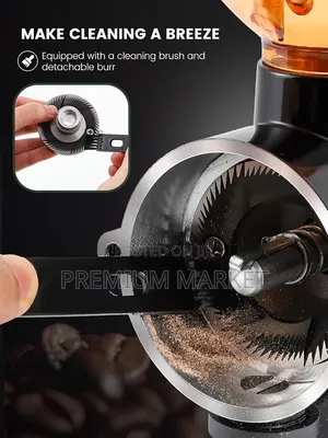 Coffe Grinder Powerfull Flat Burr ሁዋንዩ ለስራ እና ለቤት አገልግሎት የቡና መፍጫ