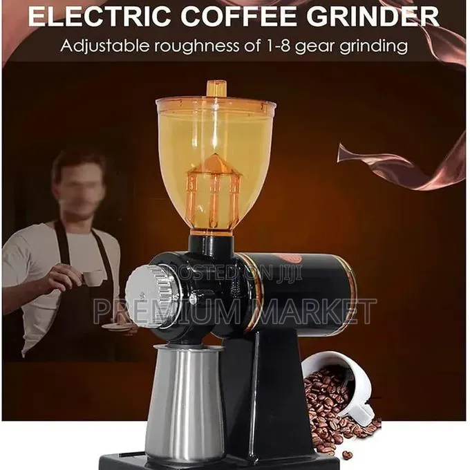 Coffe Grinder Powerfull Flat Burr ሁዋንዩ ለስራ እና ለቤት አገልግሎት የቡና መፍጫ
