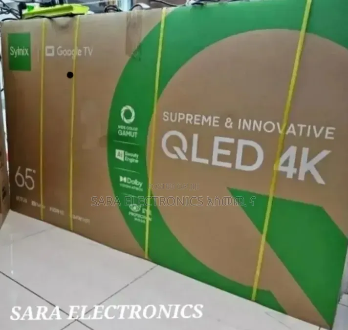 ◈SYINIX 65" Qled 4k Smart New 2026 ◈ Free Delivery ◈10-Year Warranty