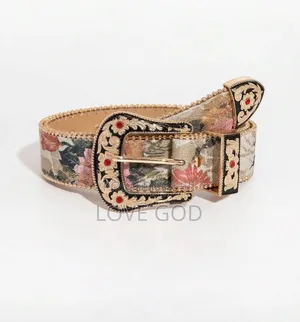 Women’s Western Floral Tapestry Belt 