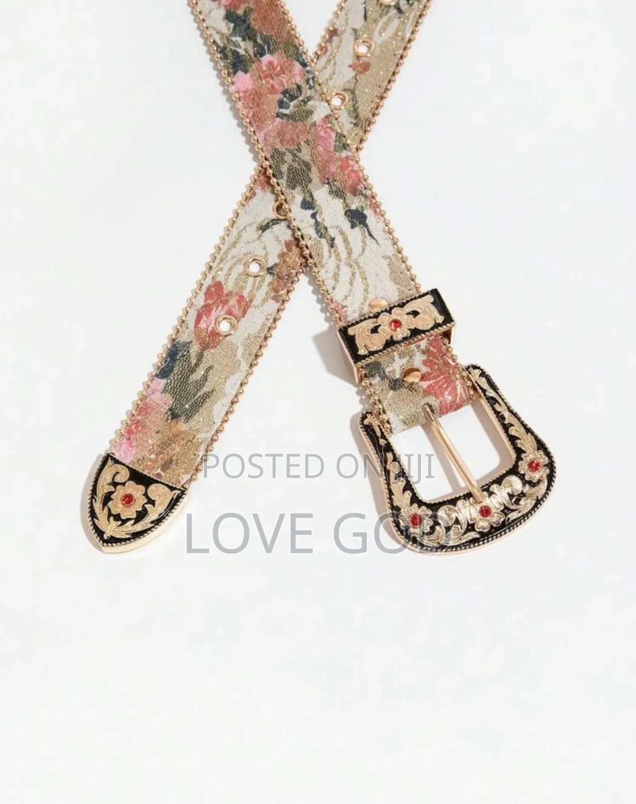 Women’s Western Floral Tapestry Belt 