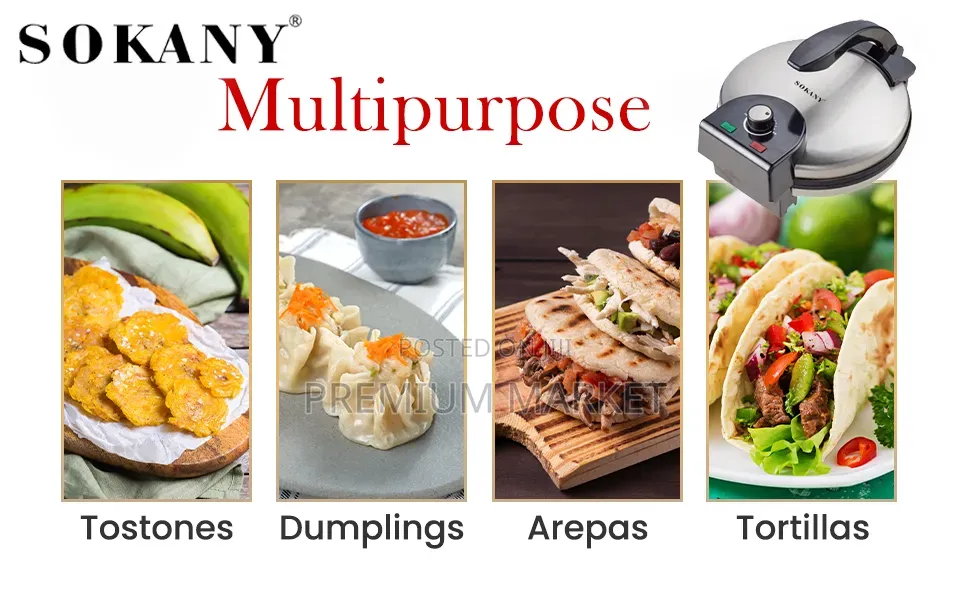 Sokany Roti Maker KJ -507 ሶካኒ ፈጢራ ፓንኬክ እና የተለያዩ ምግቦች ማብሰያ