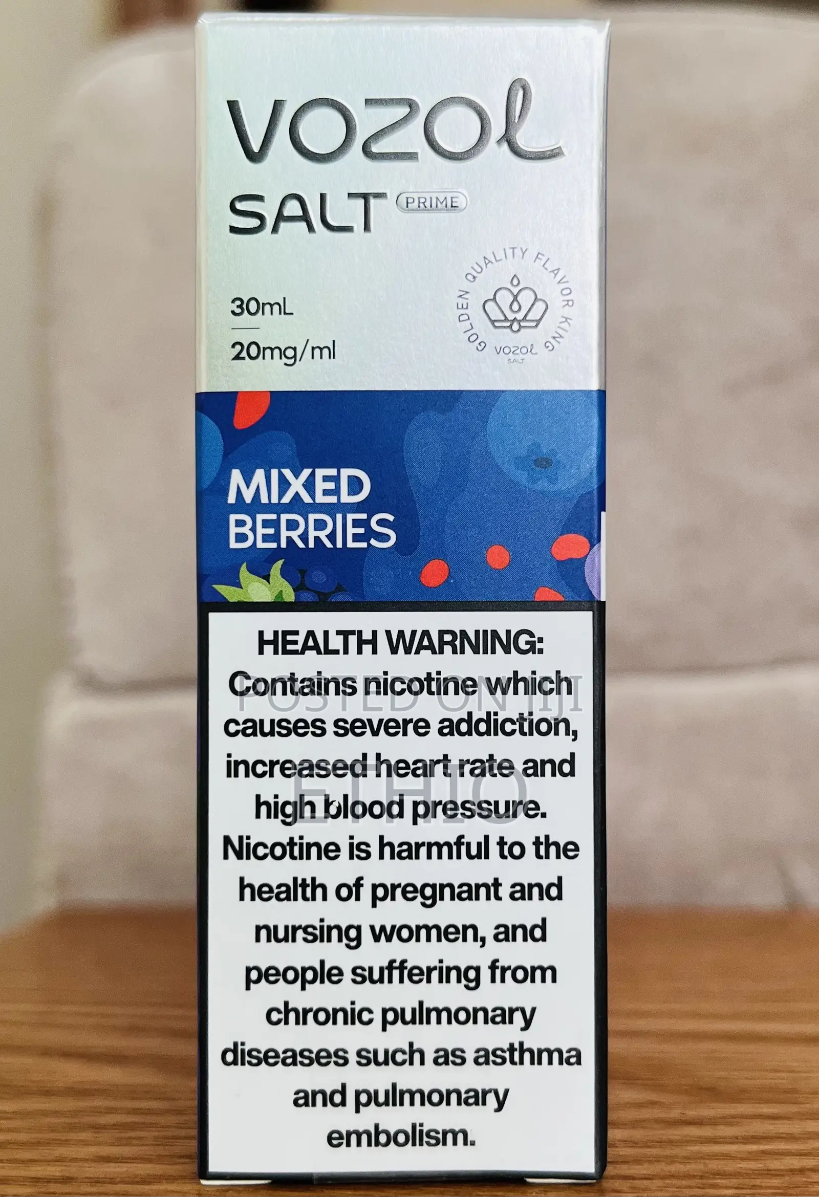 Vozol Salt Prime E-Liquid Oil Mixed Berries Flavor
