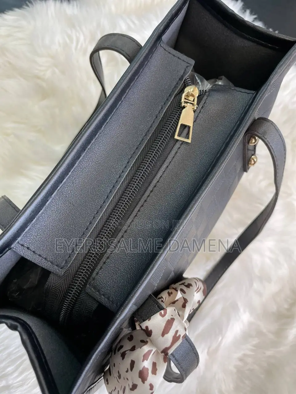 Square Check Hand Bag