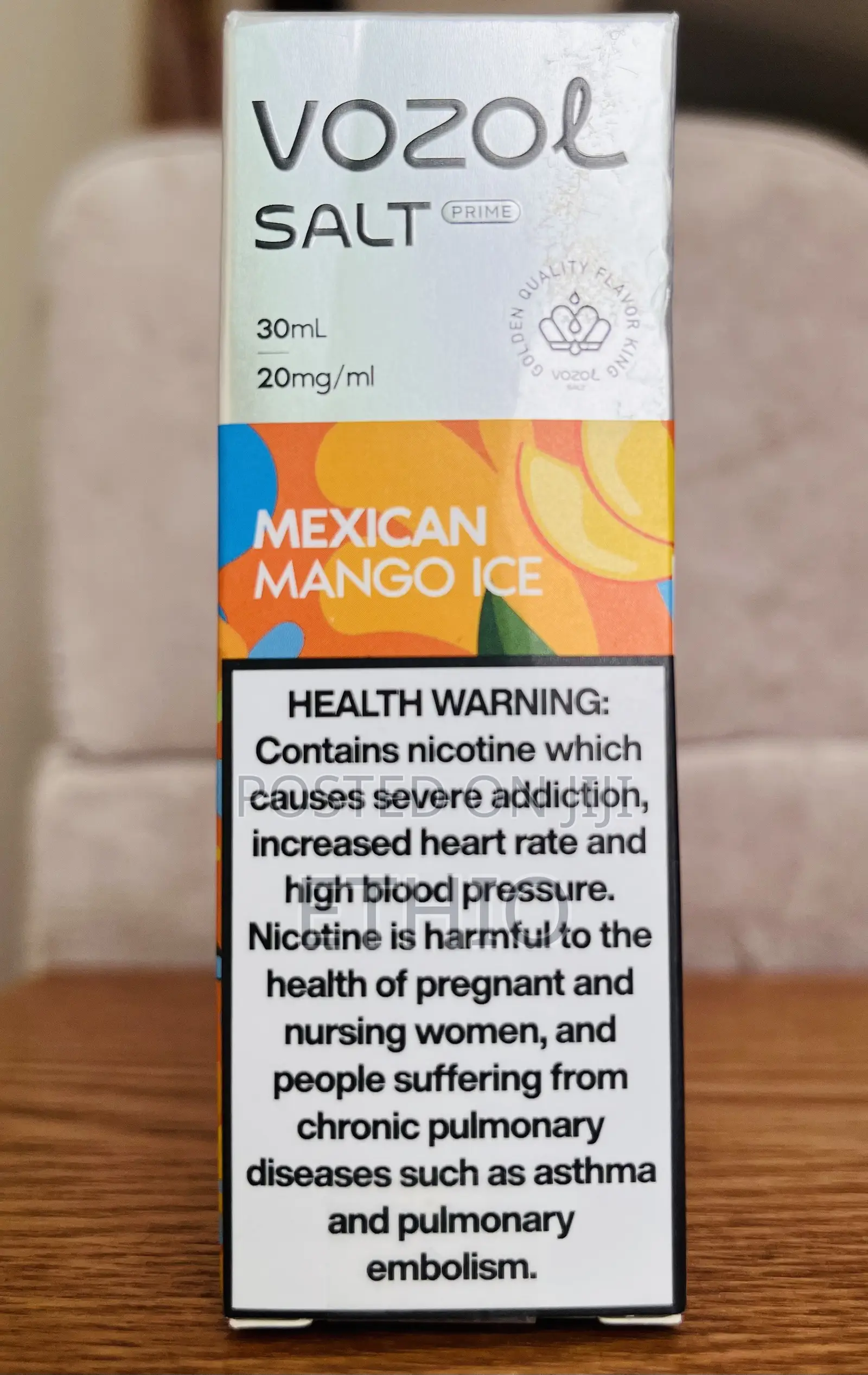 Vozol Salt Prime E-Liquid Oil Mexican Mango Ice Flavor