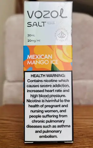 Vozol Salt Prime E-Liquid Oil Mexican Mango Ice Flavor