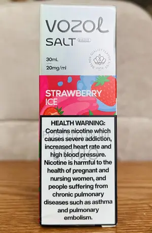 Vozol Salt Prime E-Liquid Oil Strawberry Ice Flavor