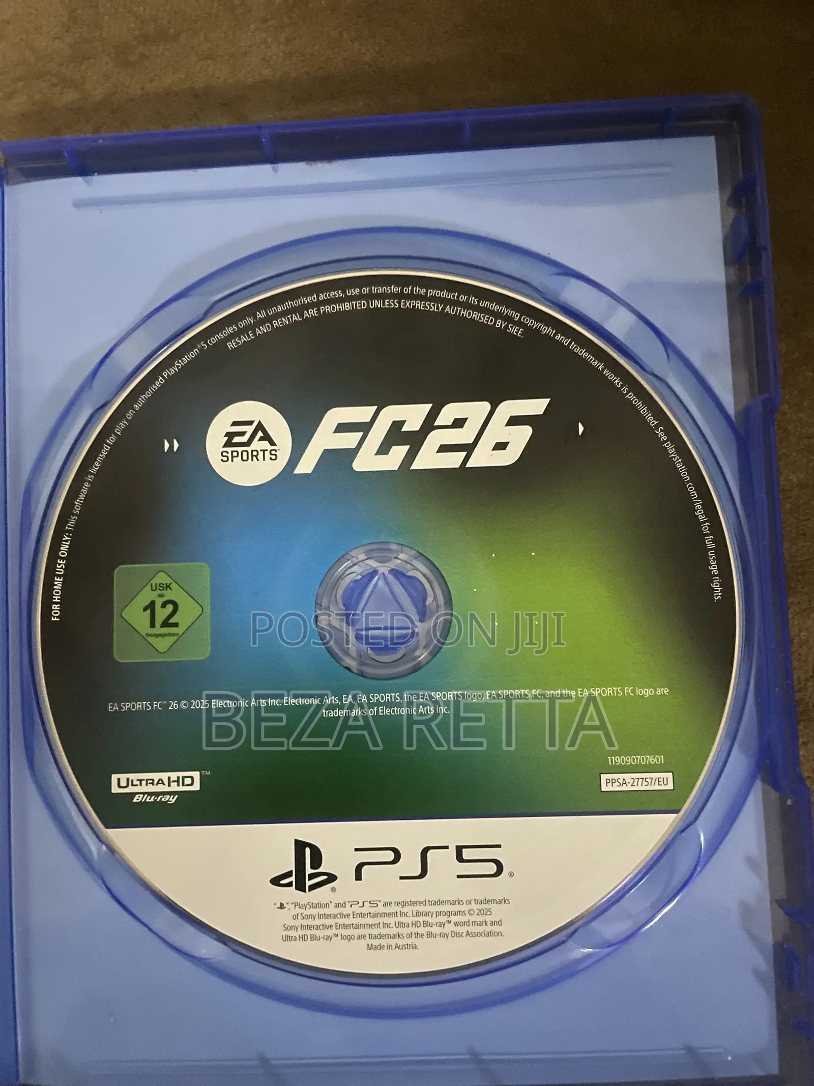 Original Fc26 Ps5 Disc for Sale - Very Good Condition