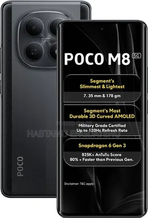 New Xiaomi Poco M8 256 GB Silver